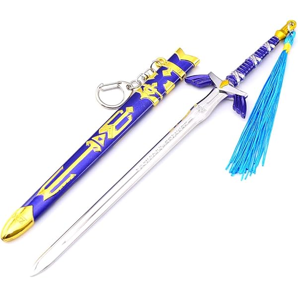 美品✨ KLEMAN JCvCX 4'' Link Cosplay Mini Katana Keychain Master Sword